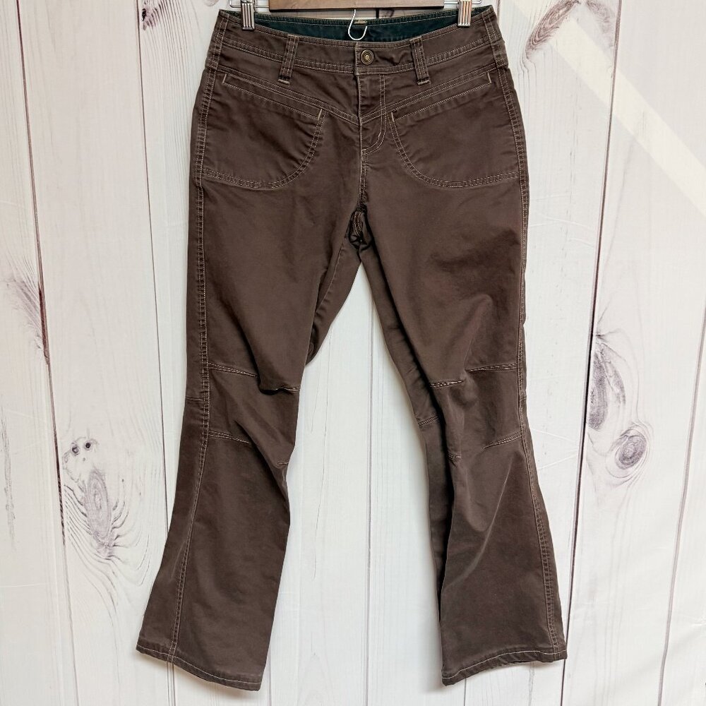 KÜHL Women’s Dulce Pants‎ 6 Brown Stretch Cotton EUC